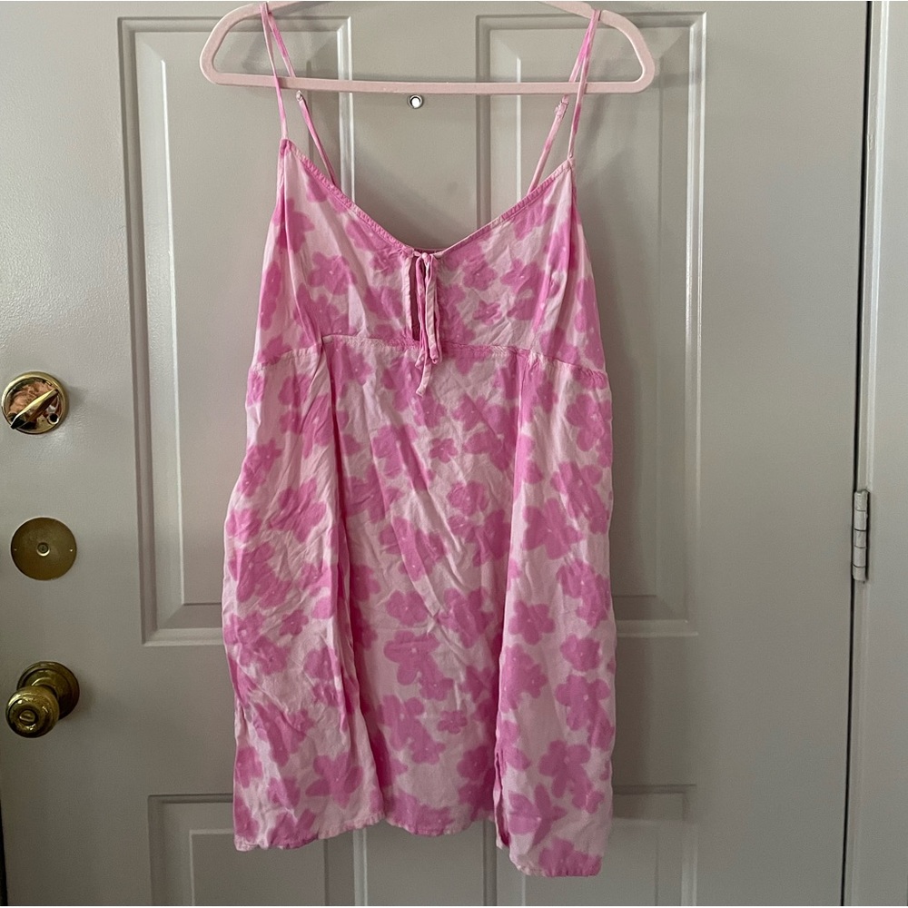 Wild Fable Pink Floral Strapless Sundress